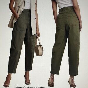 Banana Republic The Barrel Pant in Olive Green Size 2 Long